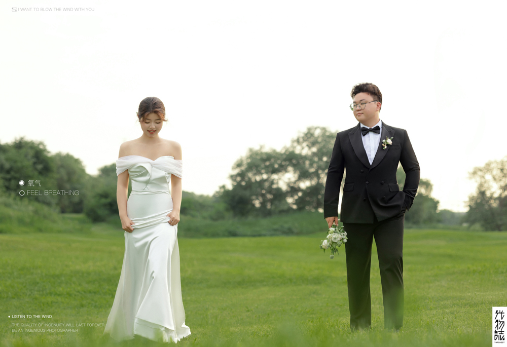 太太太太可了~~！黎全航先生李昕女士氛围森系婚纱照、氛围森系、徐才皓、好像在听单口相声，开心到直不起腰，幸福感MAX、婚纱照
