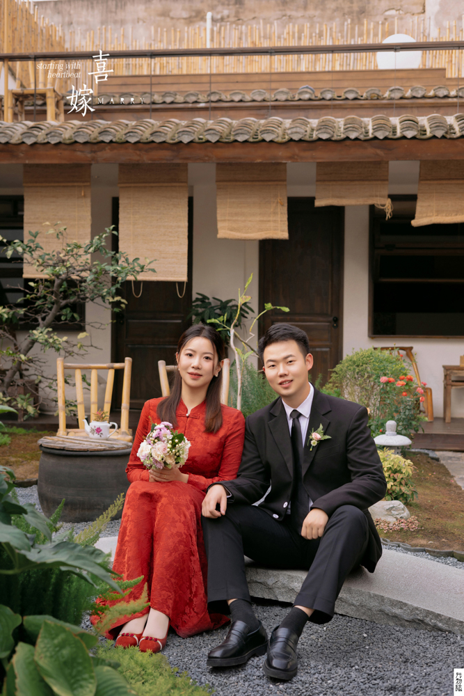幸福感爆棚田越强先生赵妍女士怀旧复古婚纱照、怀旧复古、徐才皓、好像在听单口相声，开心到直不起腰，幸福感MAX、婚纱照