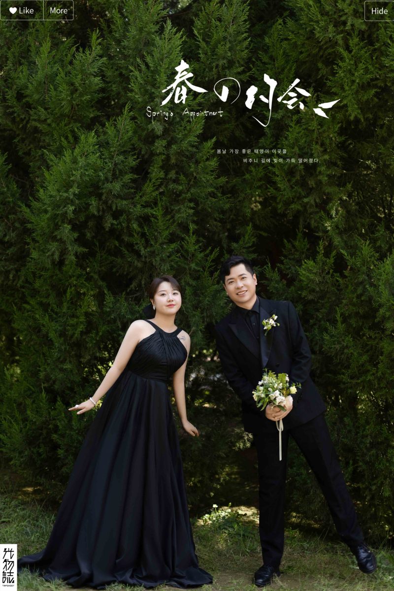 炒鸡甜~李智先生高美女士氛围森系婚纱照、氛围森系、木子、唠嗑型选手，构图多变、情绪拿捏，特写YYDS、婚纱照