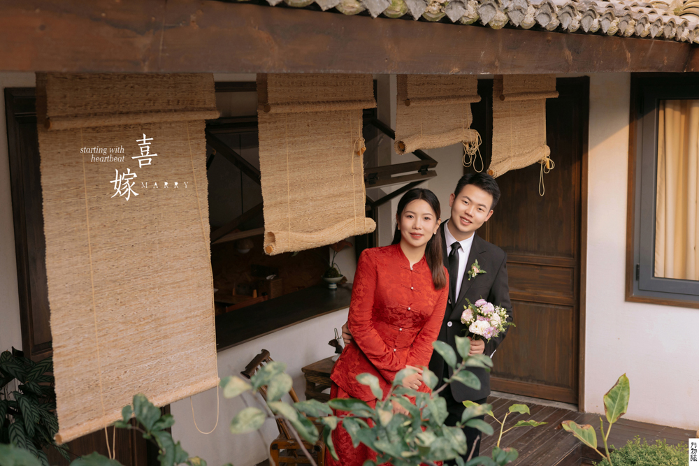 幸福感爆棚田越强先生赵妍女士怀旧复古婚纱照、怀旧复古、徐才皓、好像在听单口相声，开心到直不起腰，幸福感MAX、婚纱照