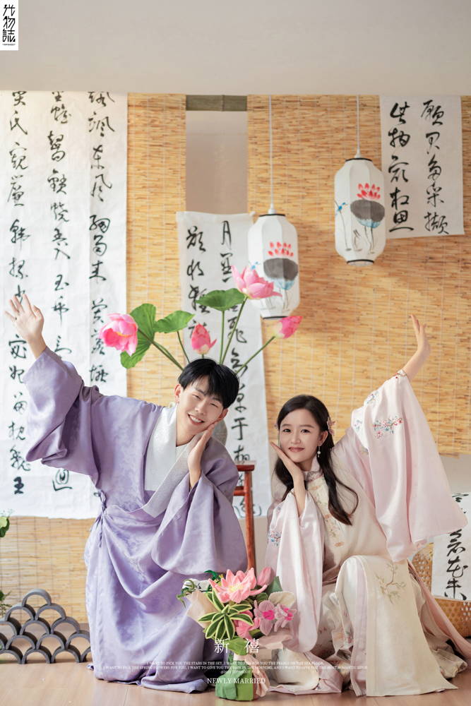 撒狗粮啦~杨少雄先生党艺伟女士中式传承婚纱照、中式传承、徐才皓、好像在听单口相声，开心到直不起腰，幸福感MAX、婚纱照