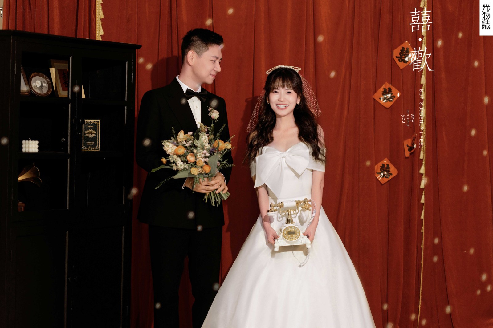 爱情电影。郭子硕先生李海欢女士怀旧复古婚纱照、怀旧复古、木子、唠嗑型选手，构图多变、情绪拿捏，特写YYDS、婚纱照