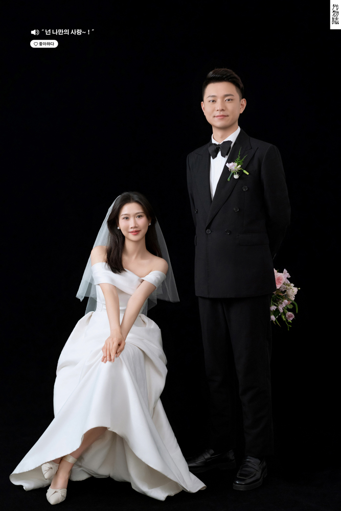 满满狗粮~陈先生甘女士极简棚拍婚纱照、极简棚拍、刘康、六边形战士，不止是沟通，拍摄想法，创造思维样样拿捏。、婚纱照