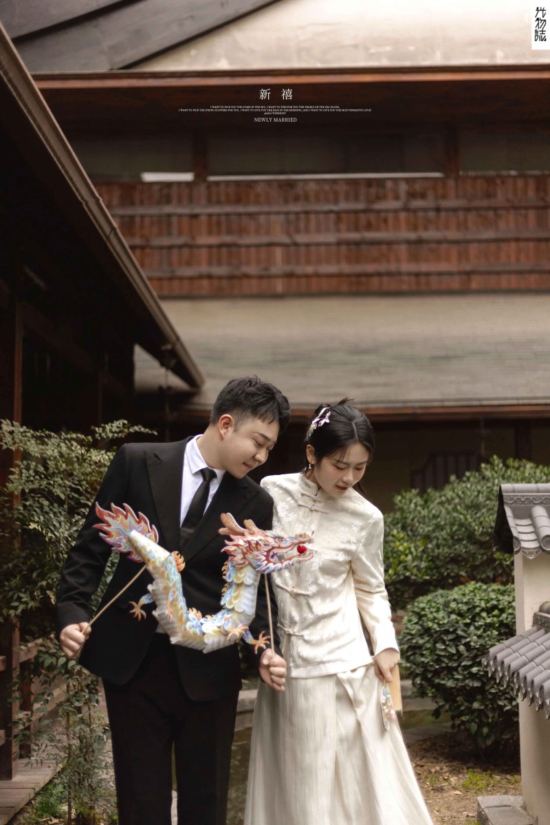 超级甜腻！齐先生王女士中式传承婚纱照、中式传承、毛磊、谁说拍照不能freestyle，创作灵感像吃了炫迈停不下来、婚纱照