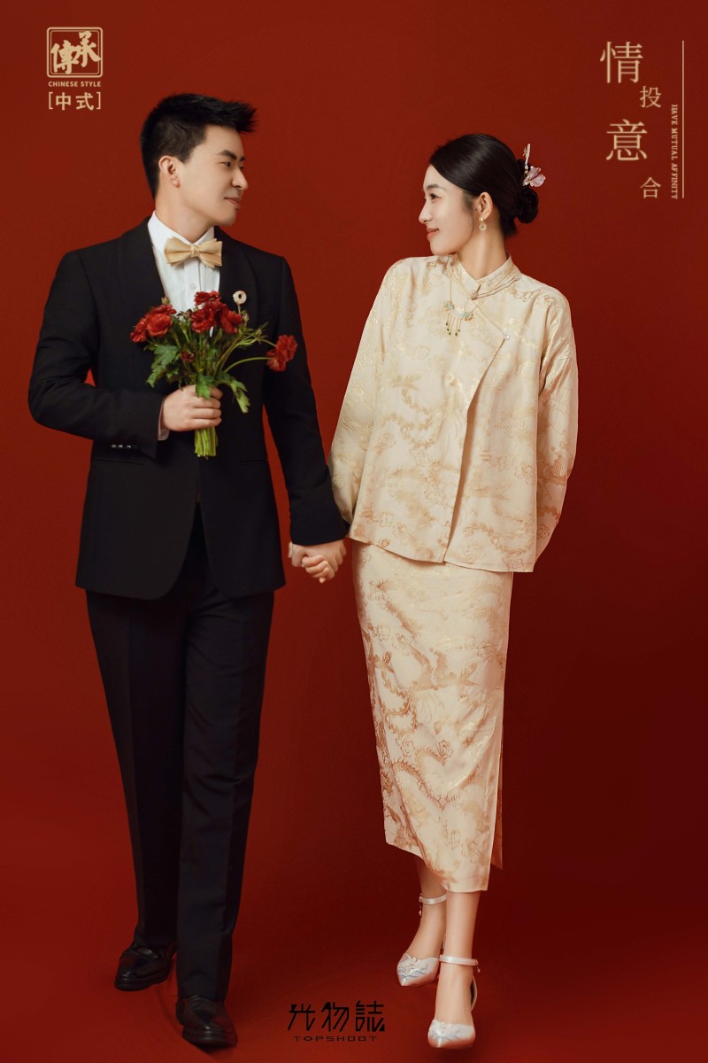 满满狗粮~刘勇先生常冬璞女士中式传承婚纱照、中式传承、木子、唠嗑型选手，构图多变、情绪拿捏，特写YYDS、婚纱照