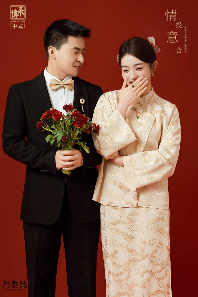 满满狗粮~刘勇先生常冬璞女士中式传承婚纱照、中式传承、木子、唠嗑型选手，构图多变、情绪拿捏，特写YYDS、婚纱照