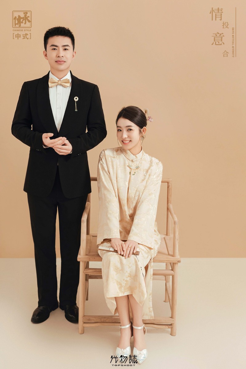 满满狗粮~刘勇先生常冬璞女士中式传承婚纱照、中式传承、木子、唠嗑型选手，构图多变、情绪拿捏，特写YYDS、婚纱照