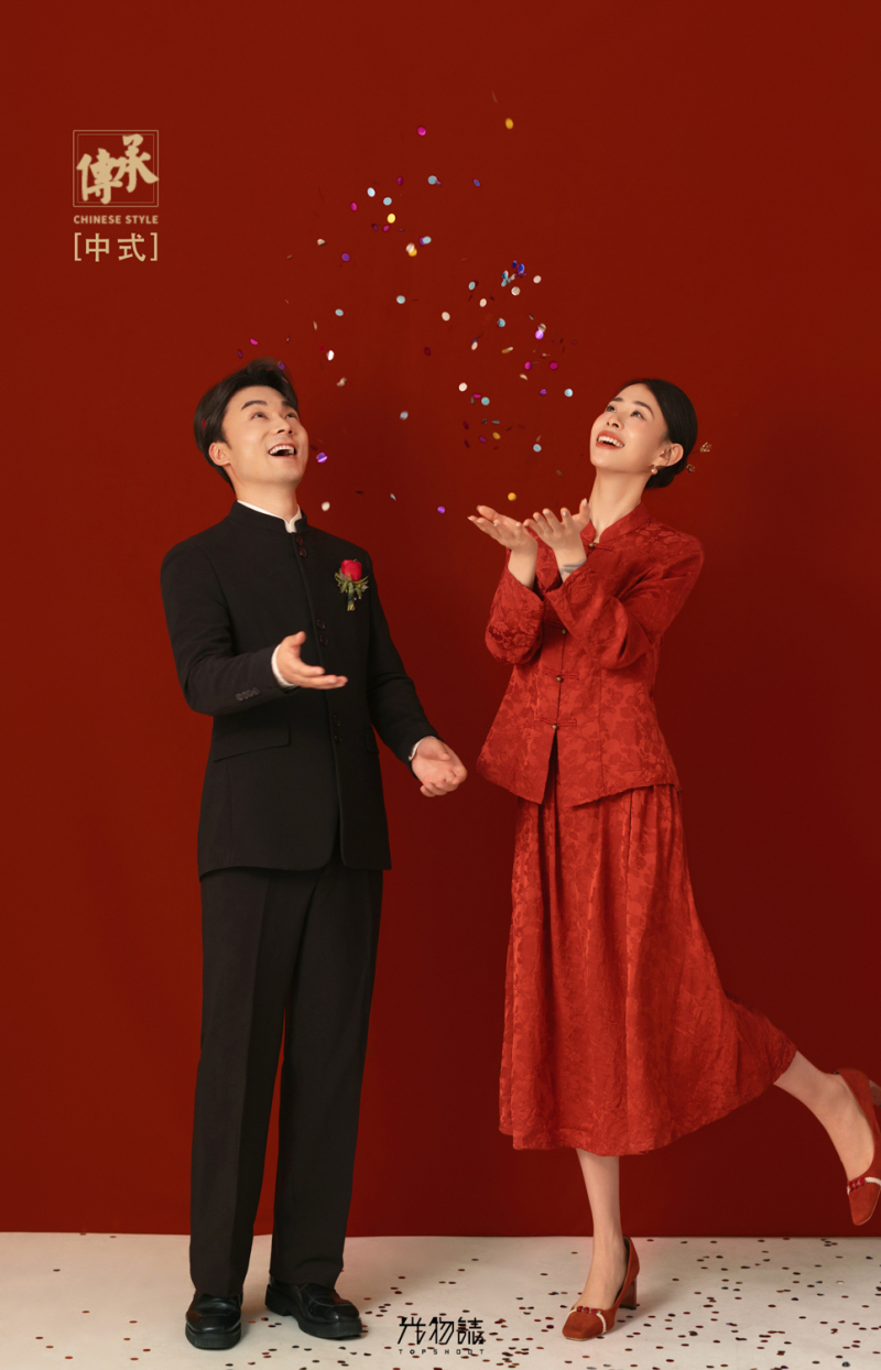 看一点小甜蜜~许先生胡女士中式传承婚纱照、中式传承、艾辰、偷偷练过读心术，精准预判每一个想法，细腻到心里、婚纱照