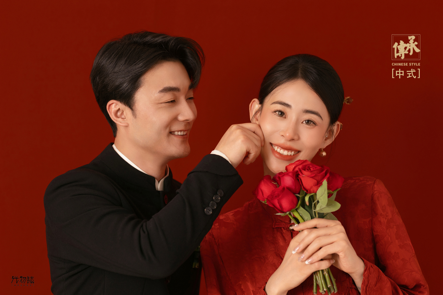 看一点小甜蜜~许先生胡女士中式传承婚纱照、中式传承、艾辰、偷偷练过读心术，精准预判每一个想法，细腻到心里、婚纱照
