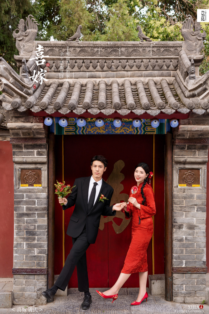 炒鸡甜~王兆轩先生葛渌琦女士中式传承婚纱照、中式传承、白玛、怀疑是不是修导演系，拍照像电影一样的构图和质感、婚纱照