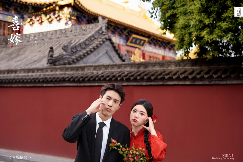 炒鸡甜~王兆轩先生葛渌琦女士中式传承婚纱照、中式传承、白玛、怀疑是不是修导演系，拍照像电影一样的构图和质感、婚纱照