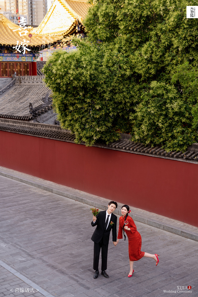 炒鸡甜~王兆轩先生葛渌琦女士中式传承婚纱照、中式传承、白玛、怀疑是不是修导演系，拍照像电影一样的构图和质感、婚纱照