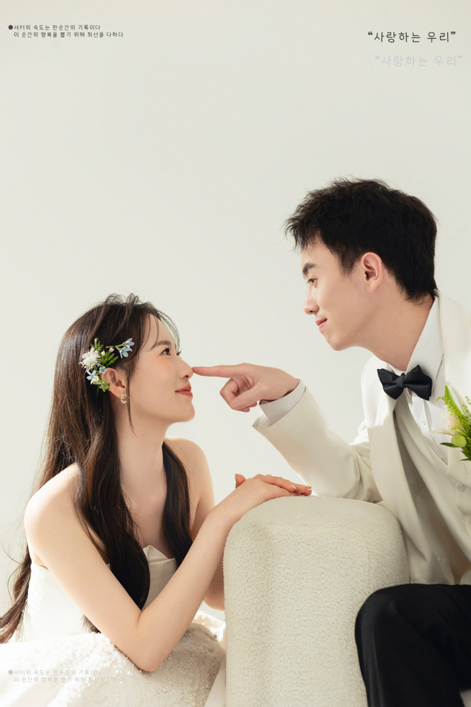 美到心里~李先生李女士极简棚拍婚纱照、极简棚拍、刘康、六边形战士，不止是沟通，拍摄想法，创造思维样样拿捏。、婚纱照