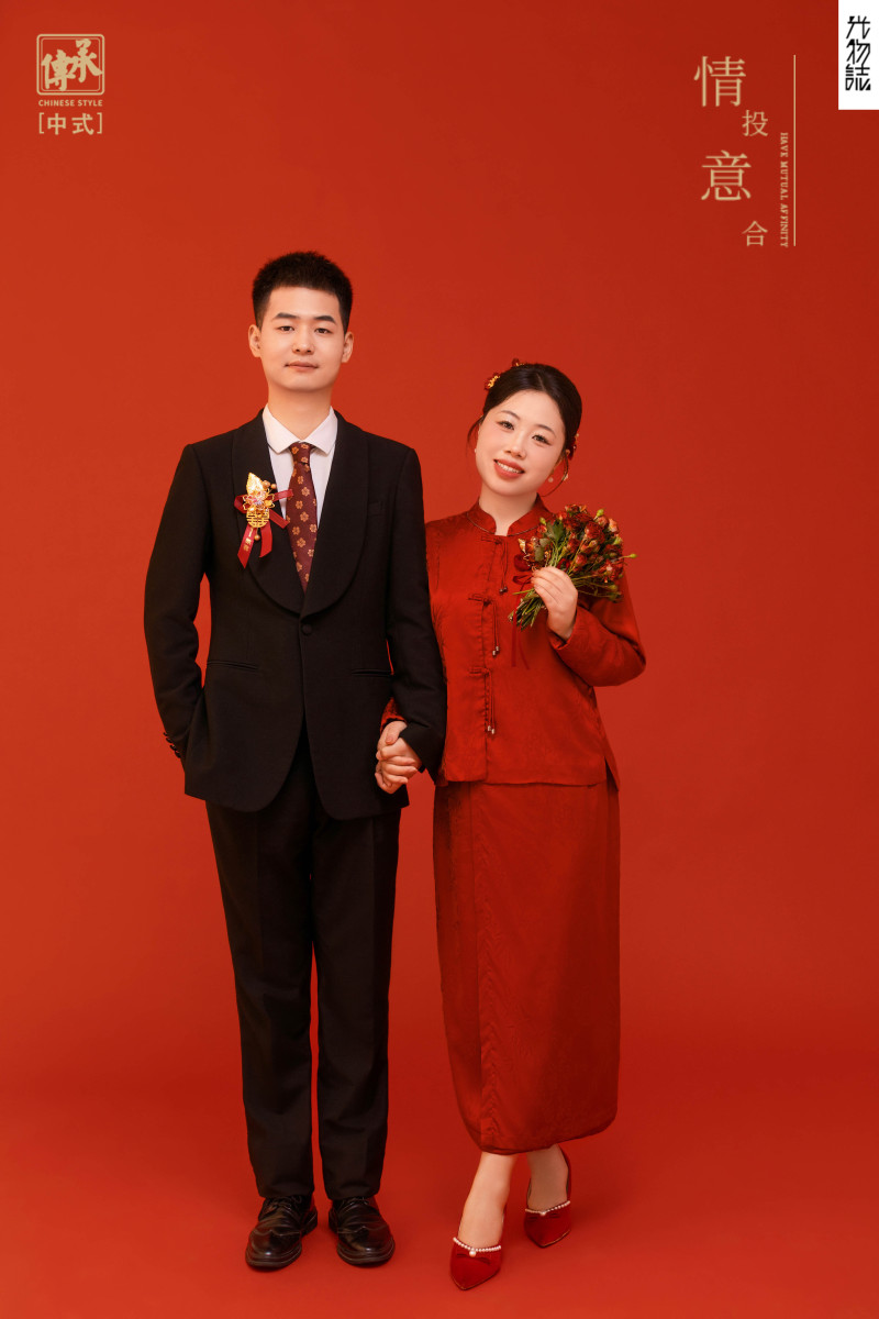 炒鸡甜~张博洋先生张春燕女士中式传承婚纱照、中式传承、木子、唠嗑型选手，构图多变、情绪拿捏，特写YYDS、婚纱照