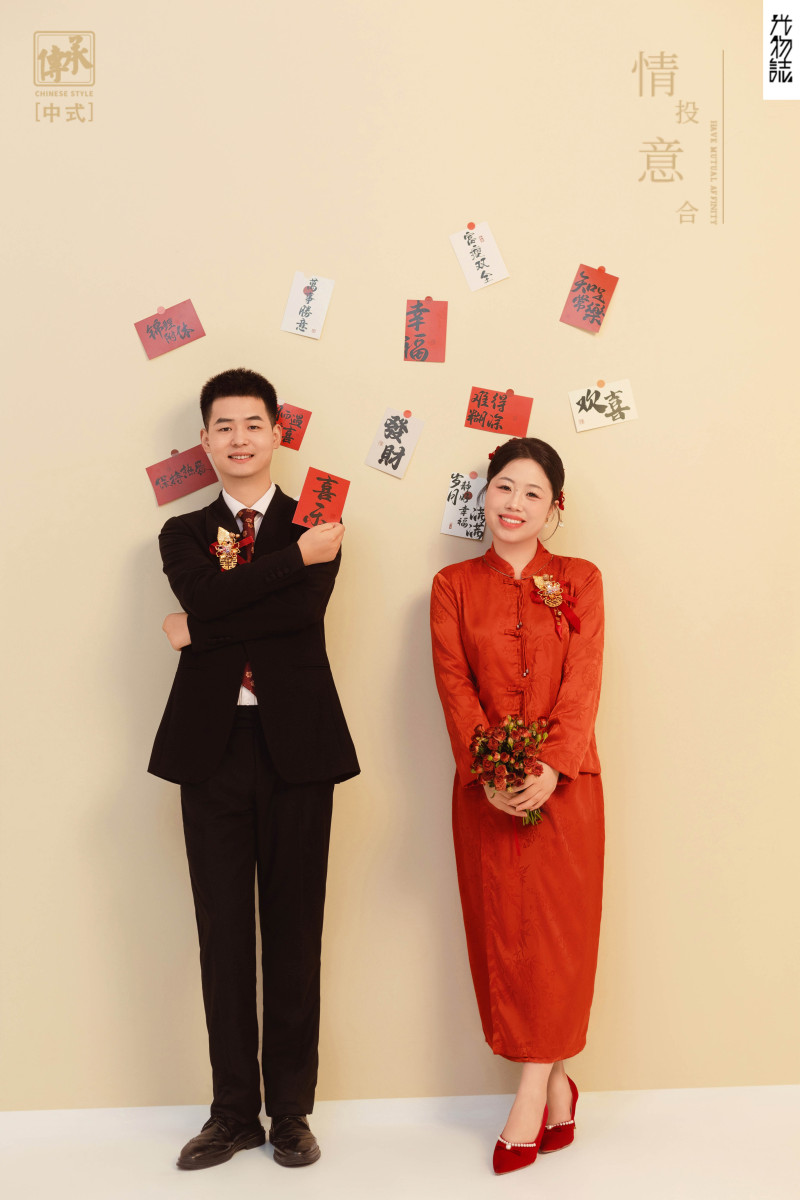 炒鸡甜~张博洋先生张春燕女士中式传承婚纱照、中式传承、木子、唠嗑型选手，构图多变、情绪拿捏，特写YYDS、婚纱照
