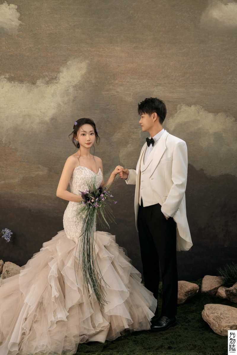 太太太太可了~~！张先生侯女士怀旧复古婚纱照、怀旧复古、艾辰、偷偷练过读心术，精准预判每一个想法，细腻到心里、婚纱照