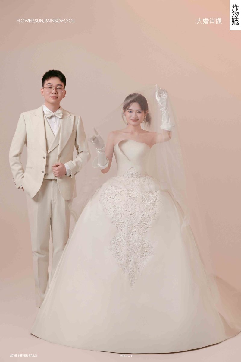 大婚肖像、极简棚拍、“爱的圆舞曲”