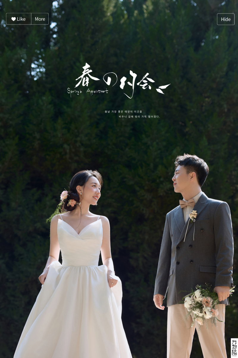 今日婚纱OOTD.李先生党女士氛围森系婚纱照、氛围森系、艾辰、偷偷练过读心术，精准预判每一个想法，细腻到心里、婚纱照