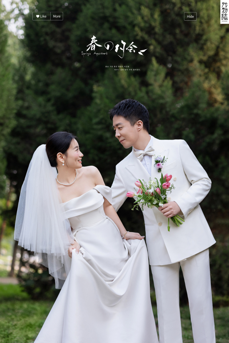 超级甜腻！陈先生韩女士氛围森系婚纱照、氛围森系、艾辰、偷偷练过读心术，精准预判每一个想法，细腻到心里、婚纱照