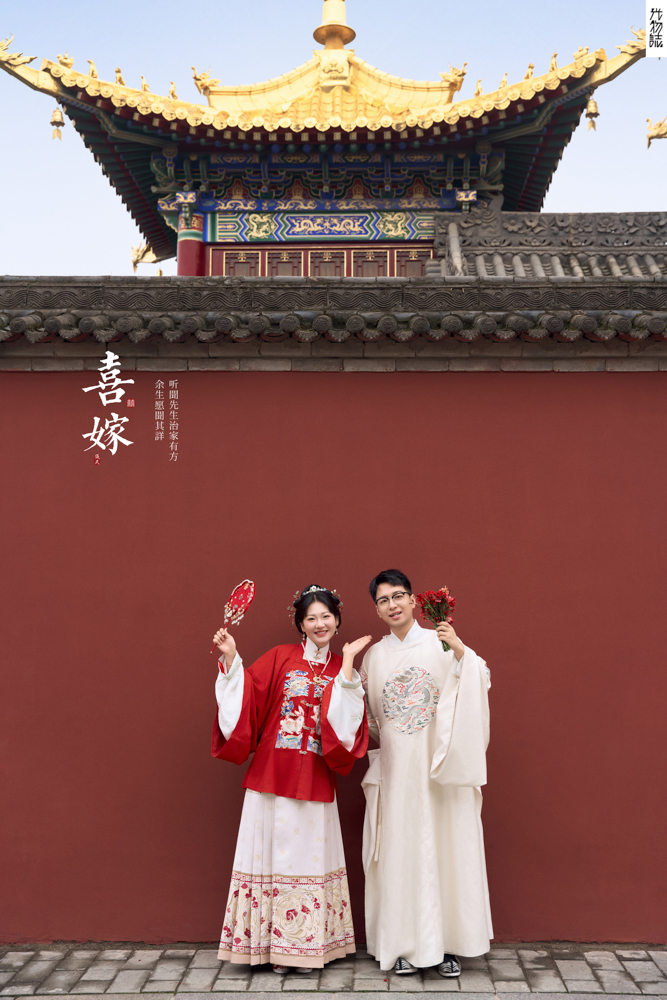 宝藏情侣~李先生李女士中式传承婚纱照、中式传承、刘康、六边形战士，不止是沟通，拍摄想法，创造思维样样拿捏。、婚纱照