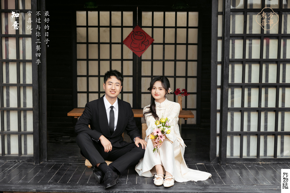极致情绪！赵先生孙女士中式传承婚纱照、中式传承、木子、唠嗑型选手，构图多变、情绪拿捏，特写YYDS、婚纱照