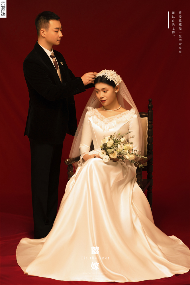 美到心里~姬先生田女士怀旧复古婚纱照、怀旧复古、木子、唠嗑型选手，构图多变、情绪拿捏，特写YYDS、婚纱照