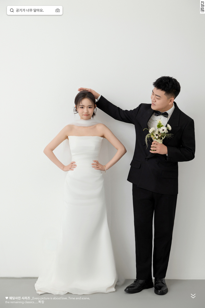 幸福感爆棚仇立悦心先生李睿女士极简棚拍婚纱照、极简棚拍、木子、唠嗑型选手，构图多变、情绪拿捏，特写YYDS、婚纱照