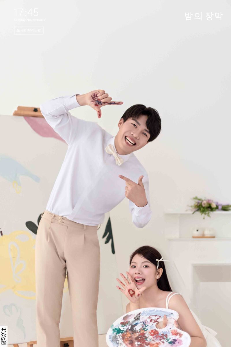 幸福感爆棚张先生龙女士极简棚拍婚纱照、极简棚拍、正林、眼睛就是测光仪，任何场地都能发挥成MVP、婚纱照