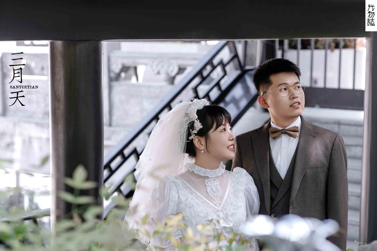 幸福感爆棚段惠杰先生李梦园女士怀旧复古婚纱照、怀旧复古、韩松、行走的放大镜，现场细节，姿态指导的掌控者、婚纱照
