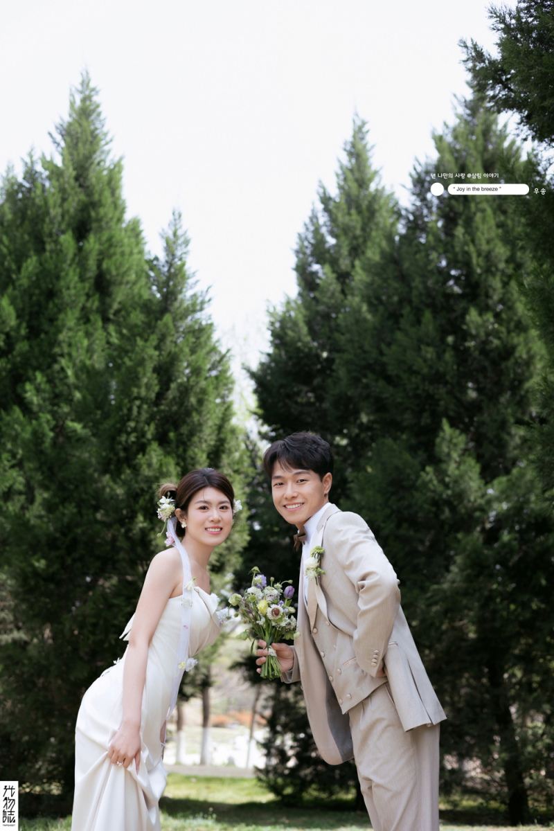 超级甜腻！董先生杨女士氛围森系婚纱照、氛围森系、艾辰、偷偷练过读心术，精准预判每一个想法，细腻到心里、婚纱照