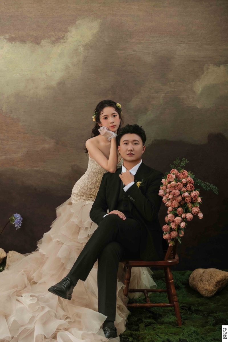 太太太太可了~~！杨先生杨女士极简棚拍婚纱照、极简棚拍、正林、眼睛就是测光仪，任何场地都能发挥成MVP、婚纱照