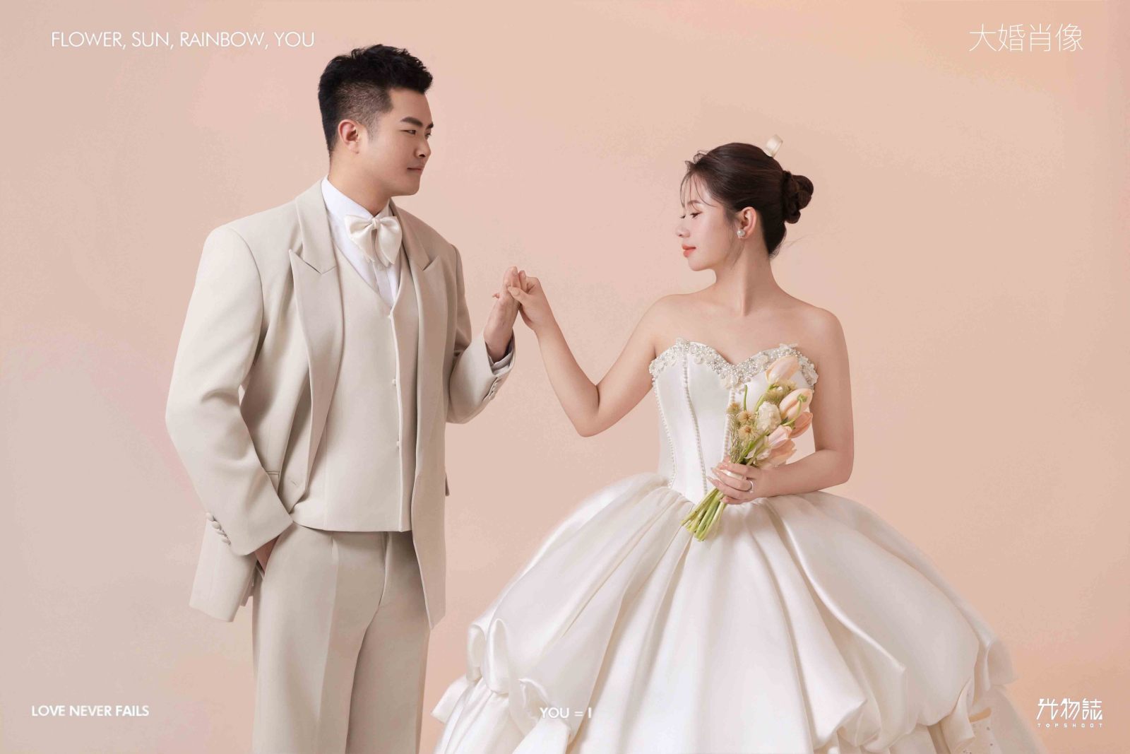 太太太太可了~~！陈女士极简棚拍婚纱照、极简棚拍、正林、眼睛就是测光仪，任何场地都能发挥成MVP、婚纱照