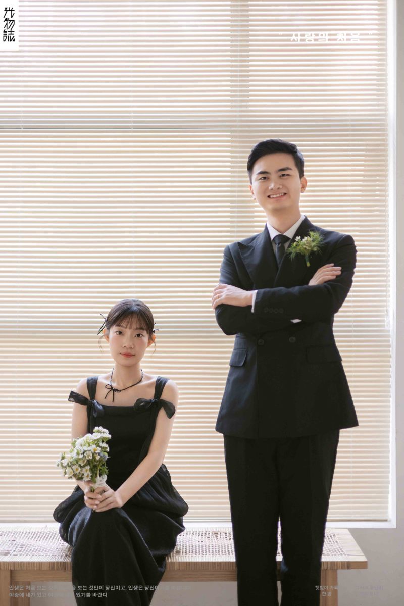 幸福感爆棚张尚晋先生王怡女士极简棚拍婚纱照、极简棚拍、正林、眼睛就是测光仪，任何场地都能发挥成MVP、婚纱照