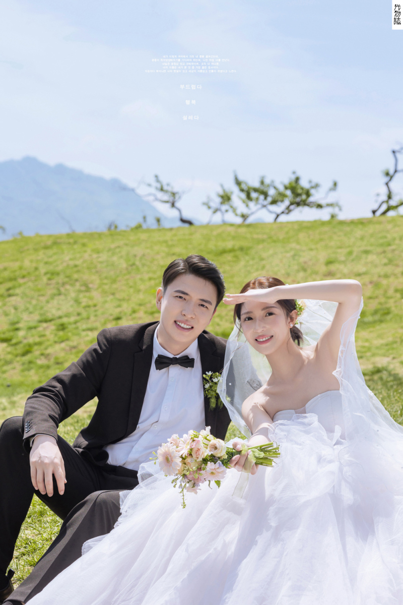 幸福感爆棚安先生全女士氛围森系婚纱照、氛围森系、艾辰、偷偷练过读心术，精准预判每一个想法，细腻到心里、婚纱照