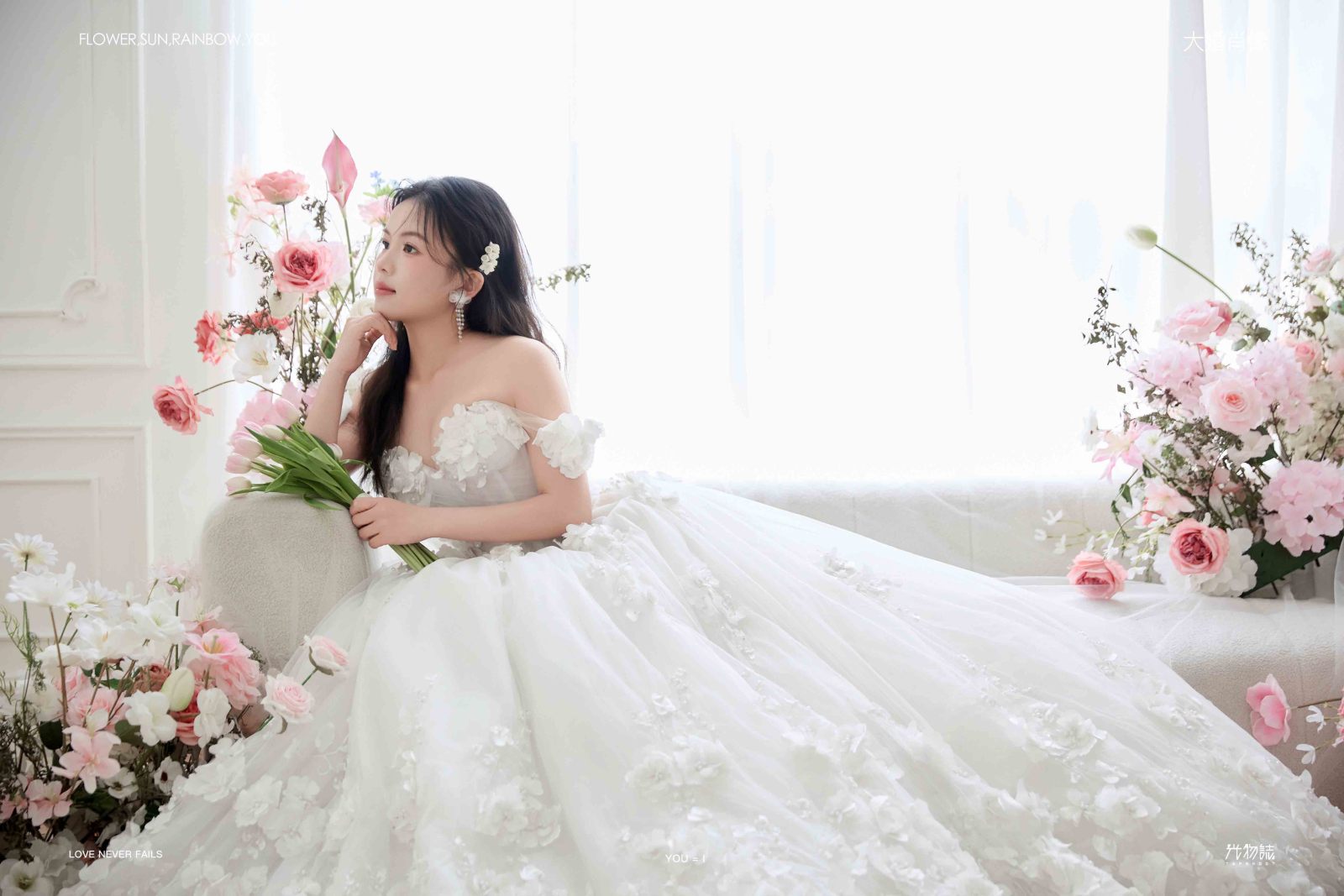 迟浩然先生吴咪女士极简棚拍婚纱照、极简棚拍、正林、眼睛就是测光仪，任何场地都能发挥成MVP、婚纱照