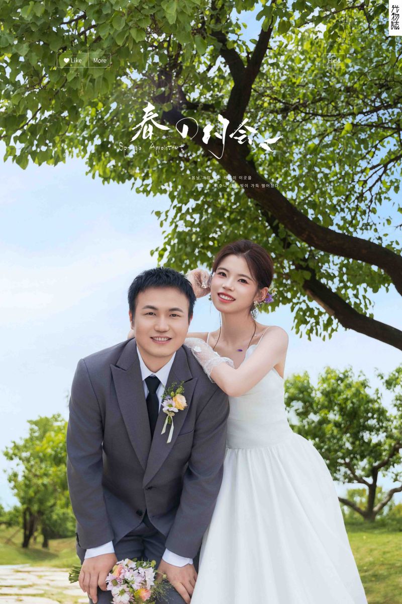 幸福感爆棚朱女士氛围森系婚纱照、氛围森系、毛磊、谁说拍照不能freestyle，创作灵感像吃了炫迈停不下来、婚纱照
