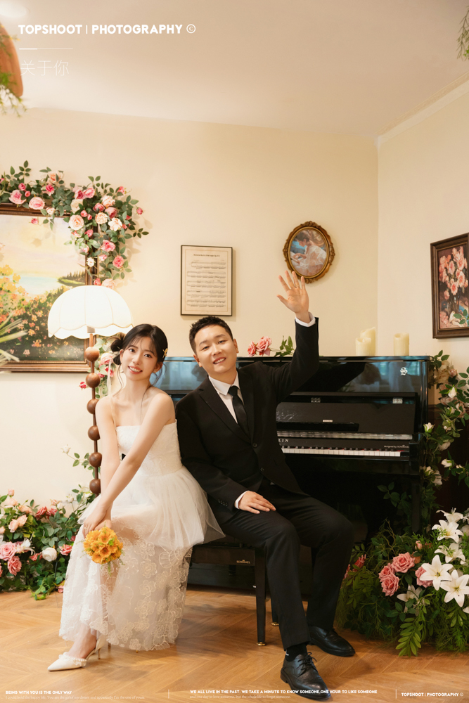 炒鸡甜~张林晟先生刘艺飞女士中式传承婚纱照、怀旧复古、木子、唠嗑型选手，构图多变、情绪拿捏，特写YYDS、婚纱照