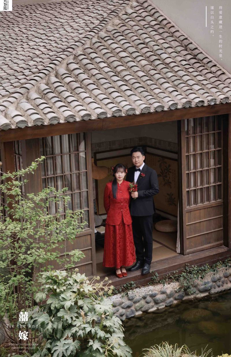 幸福感爆棚孙东先生王婕女士中式传承婚纱照、中式传承、韩松、行走的放大镜，现场细节，姿态指导的掌控者、婚纱照