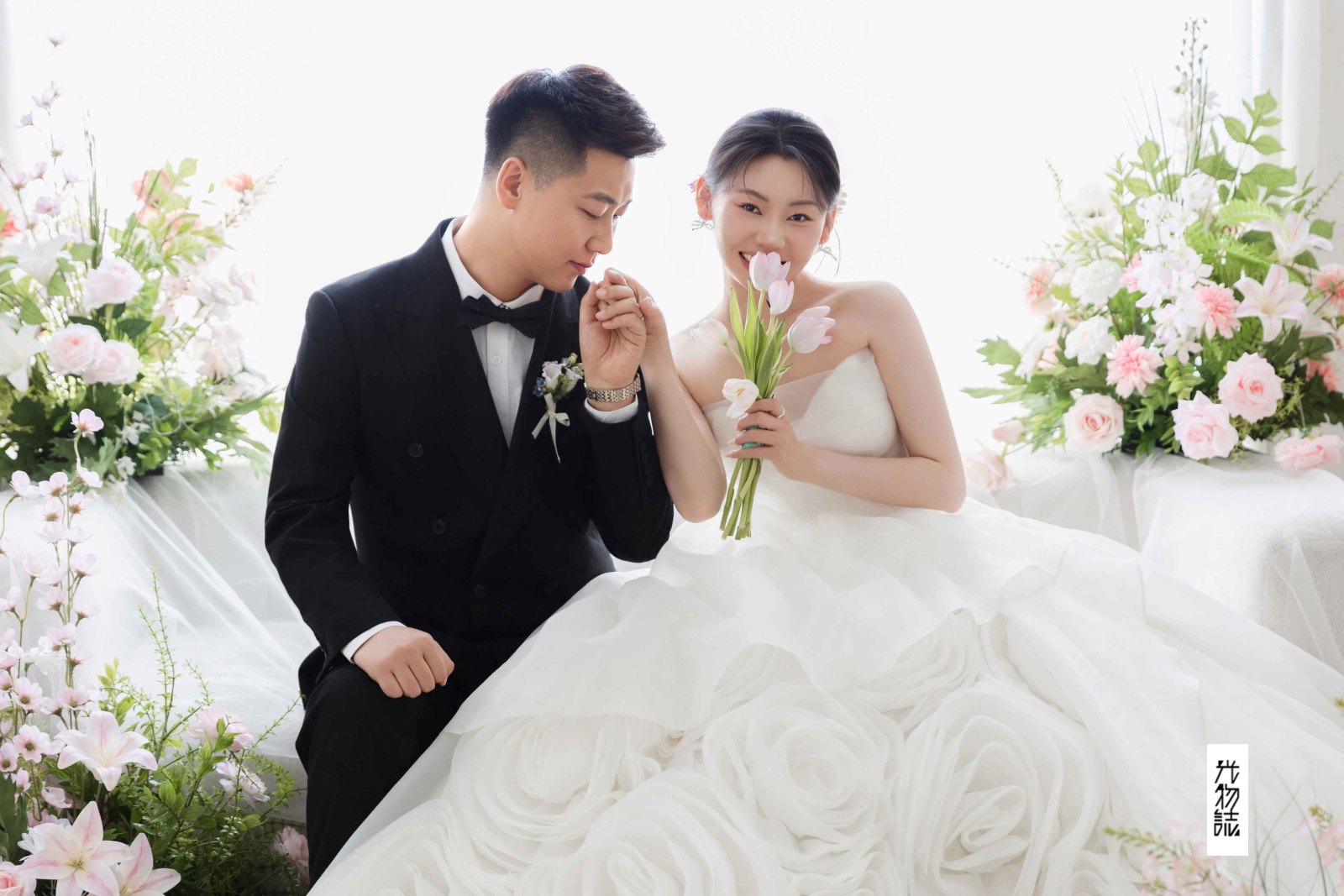 花与奥莉、极简棚拍、