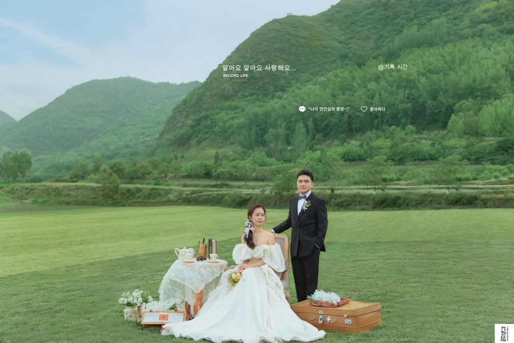 吴昊先生牛芳源女士氛围森系婚纱照、氛围森系、木子、唠嗑型选手，构图多变、情绪拿捏，特写YYDS、婚纱照