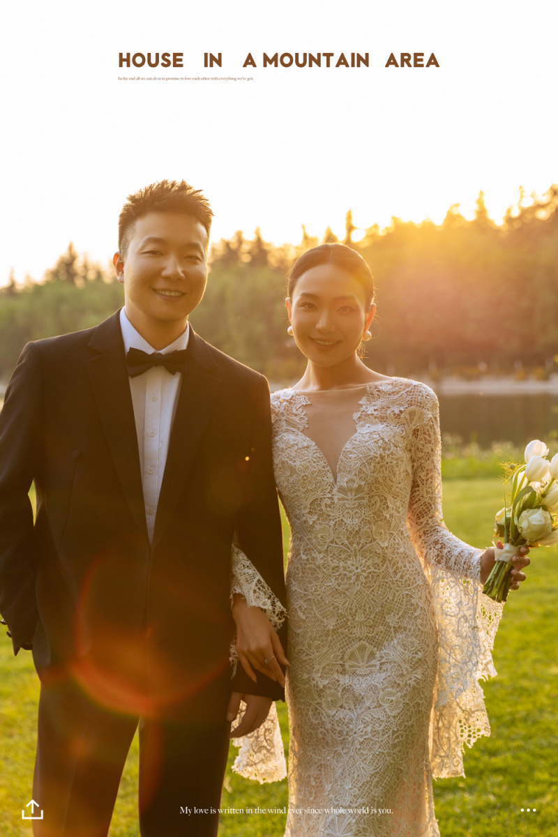 幸福感爆棚白先生彭女士氛围森系婚纱照、氛围森系、艾辰、偷偷练过读心术，精准预判每一个想法，细腻到心里、婚纱照