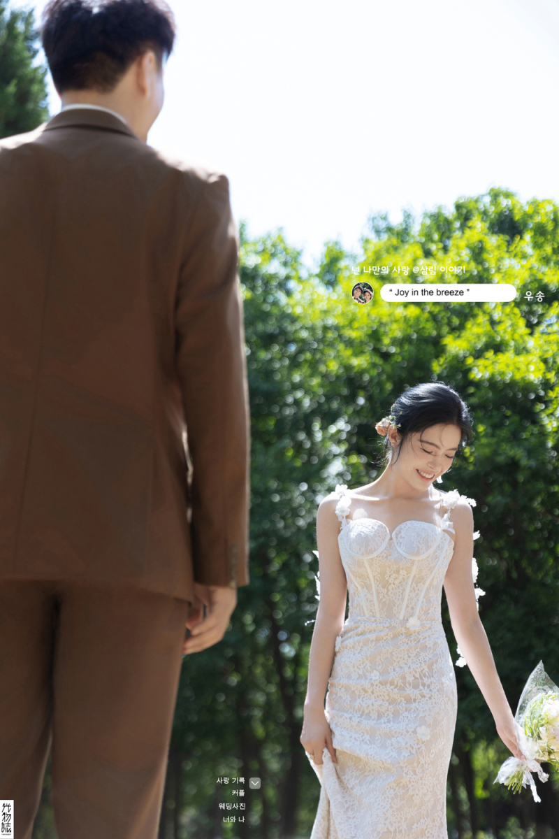 今日婚纱OOTD.陈先生焦女士氛围森系婚纱照、氛围森系、艾辰、偷偷练过读心术，精准预判每一个想法，细腻到心里、婚纱照