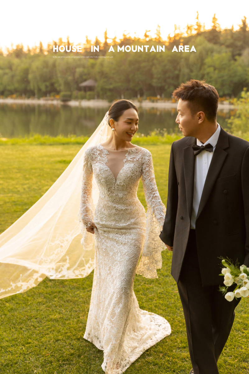 幸福感爆棚白先生彭女士氛围森系婚纱照、氛围森系、艾辰、偷偷练过读心术，精准预判每一个想法，细腻到心里、婚纱照