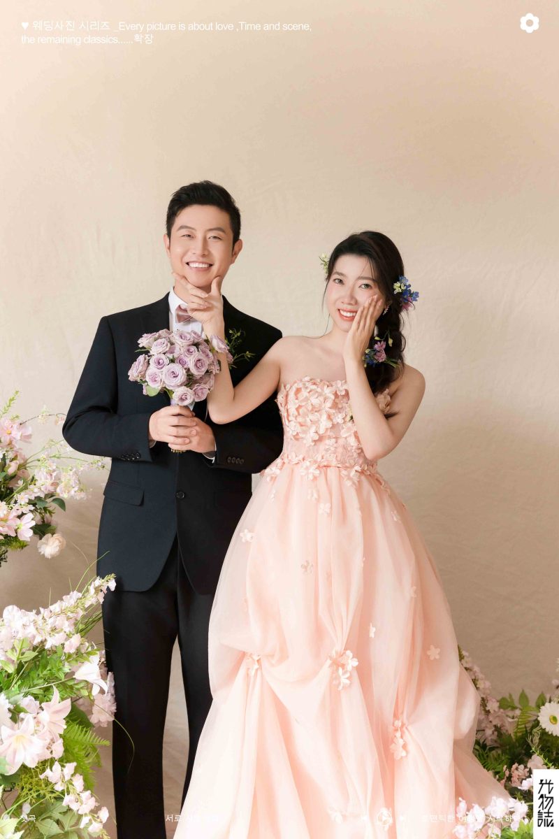 幸福感爆棚郭先生熊女士极简棚拍婚纱照、极简棚拍、正林、眼睛就是测光仪，任何场地都能发挥成MVP、婚纱照
