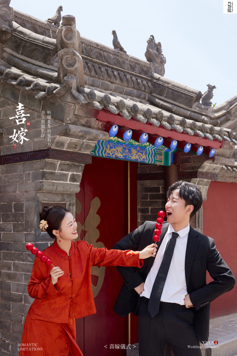 超级甜腻！黄先生殷女士中式传承婚纱照、中式传承、艾辰、偷偷练过读心术，精准预判每一个想法，细腻到心里、婚纱照