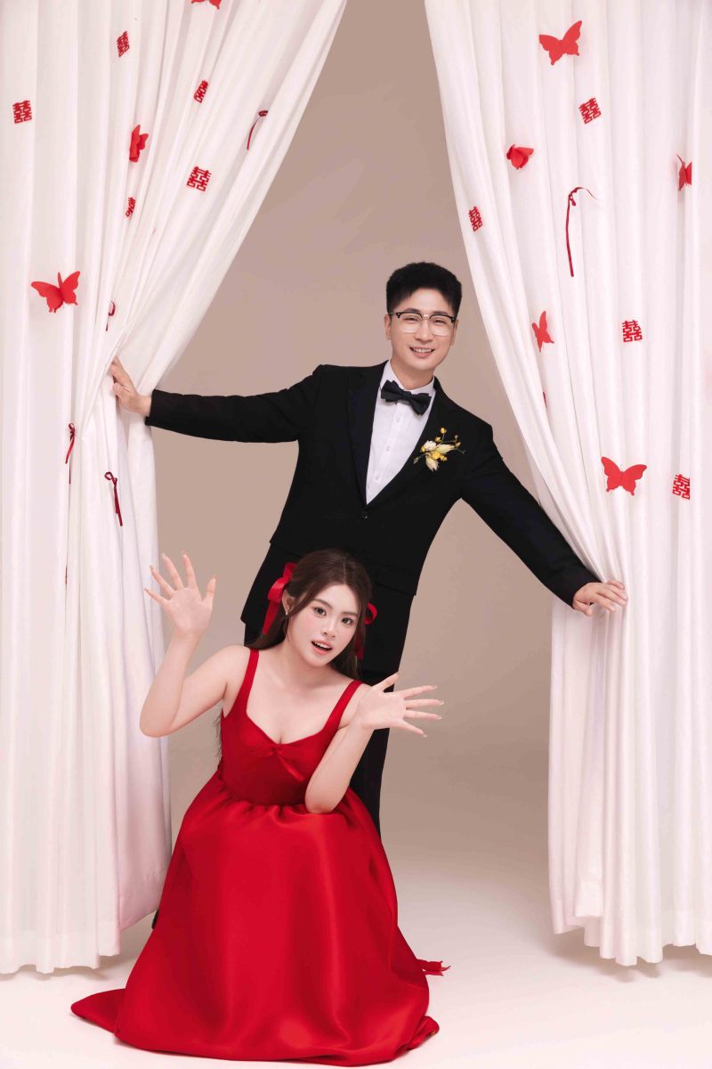 幸福感爆棚孙先生魏女士中式传承婚纱照、中式传承、正林、眼睛就是测光仪，任何场地都能发挥成MVP、婚纱照