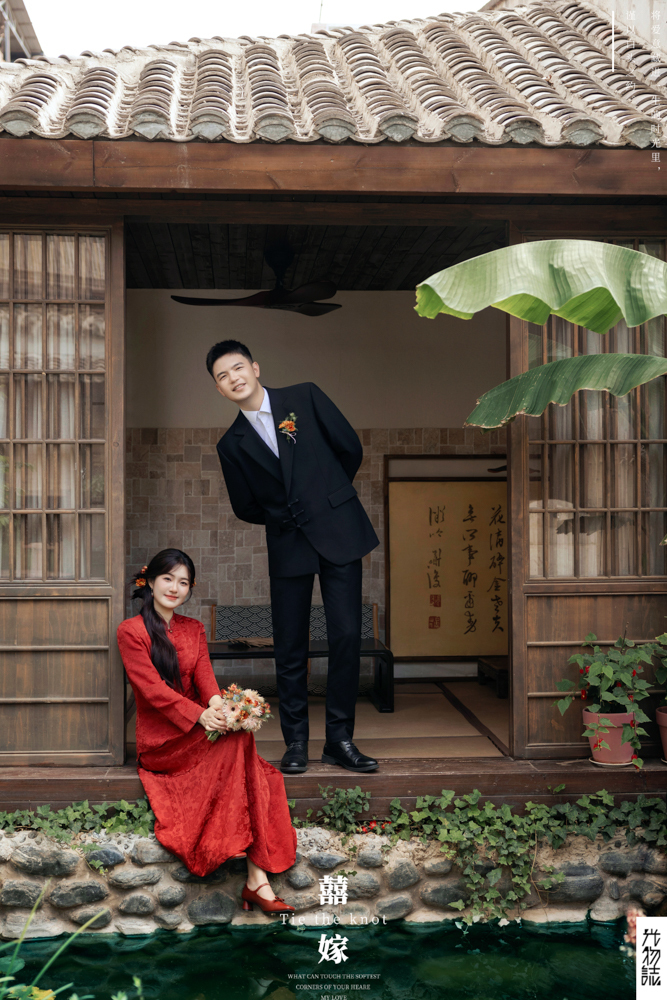 今日婚纱OOTD.陈坚先生赵海燕女士中式传承婚纱照、中式传承、木子、唠嗑型选手，构图多变、情绪拿捏，特写YYDS、婚纱照