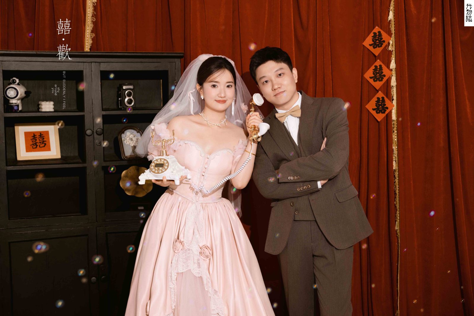 宝藏情侣~吴先生夏女士怀旧复古婚纱照、怀旧复古、白玛、怀疑是不是修导演系，拍照像电影一样的构图和质感、婚纱照