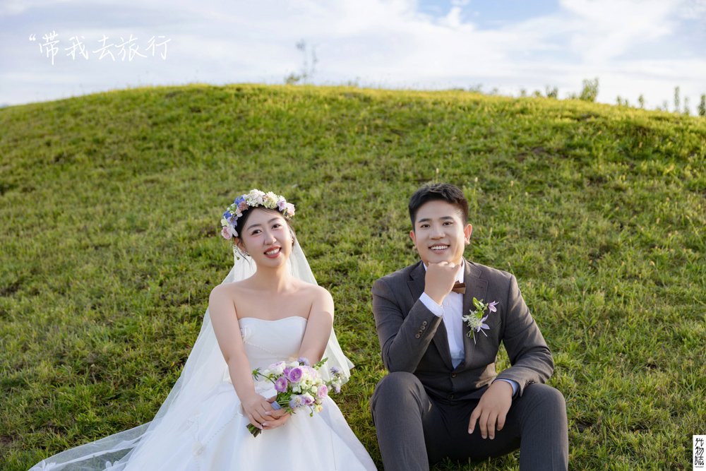 极致情绪！陆广宁先生訾衣女士氛围森系婚纱照、氛围森系  氛围森系、木子、唠嗑型选手，构图多变、情绪拿捏，特写YYDS、婚纱照