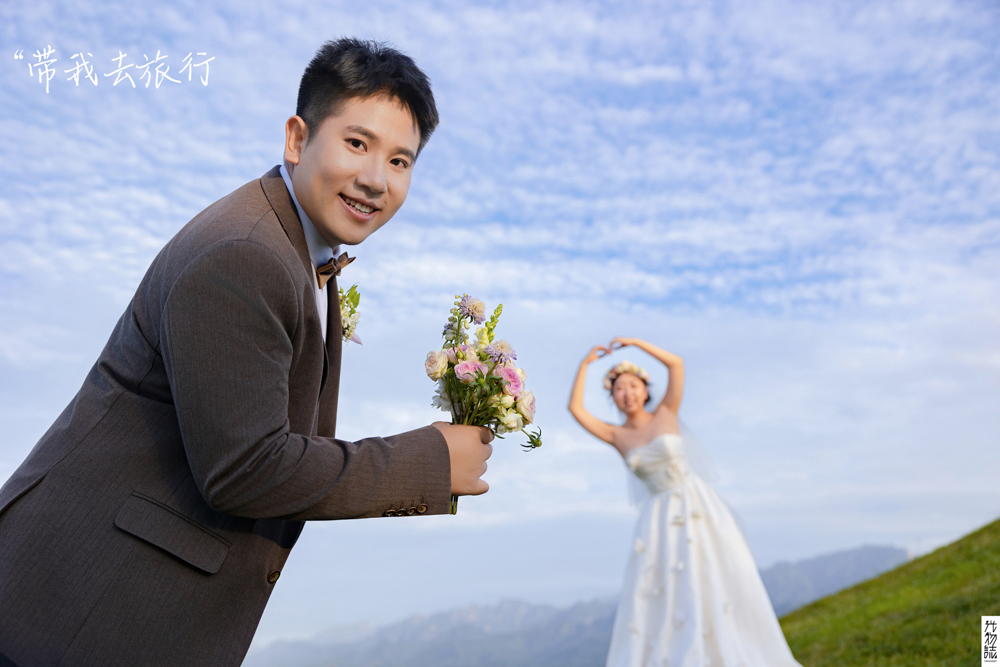 极致情绪！陆广宁先生訾衣女士氛围森系婚纱照、氛围森系  氛围森系、木子、唠嗑型选手，构图多变、情绪拿捏，特写YYDS、婚纱照